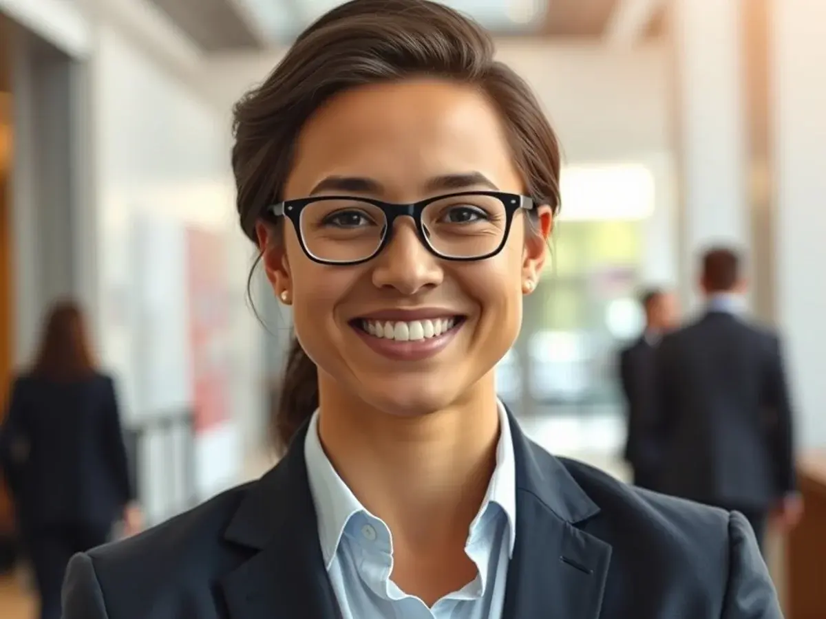 Professional in a contemporary workplace