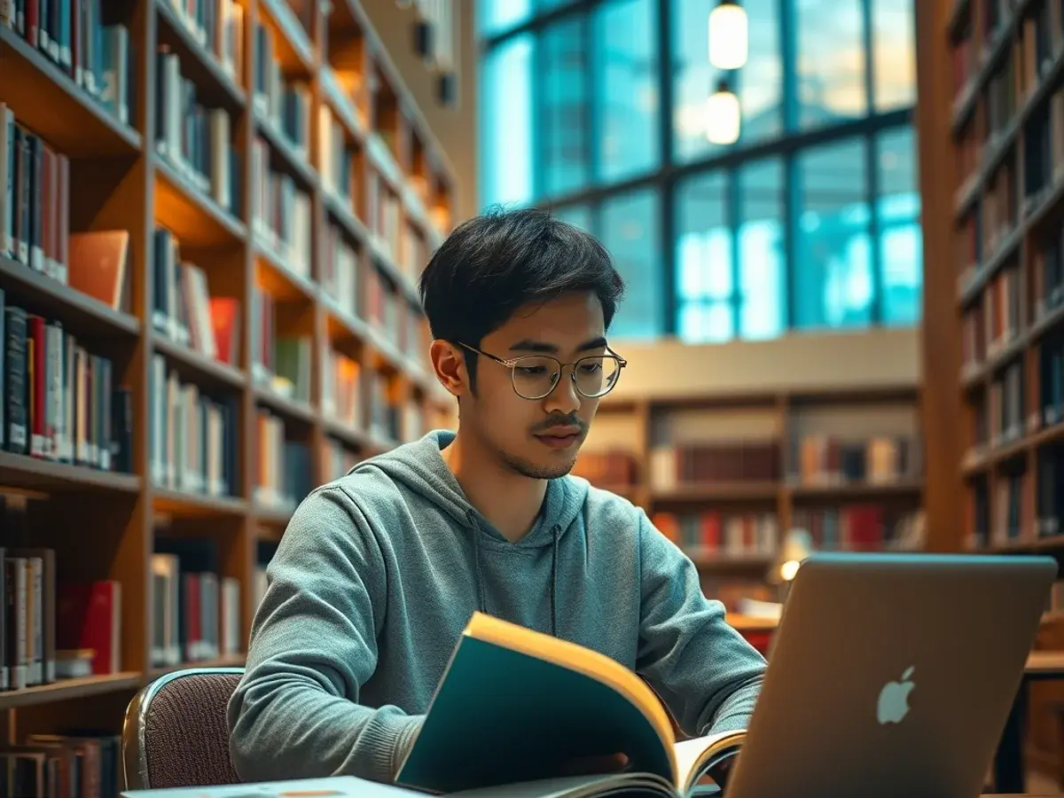 Student exploring education opportunities